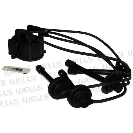 Wve O.E. Replacement Distributor Cap / Spark Plug Wire Kit, Wve 5D1287 5D1287